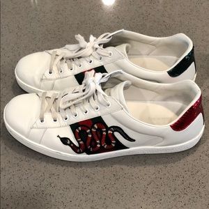 Authentic Gucci King Snake Sneakers